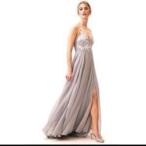 Anthropologie x BHLDN Sadia Dress Fog 4